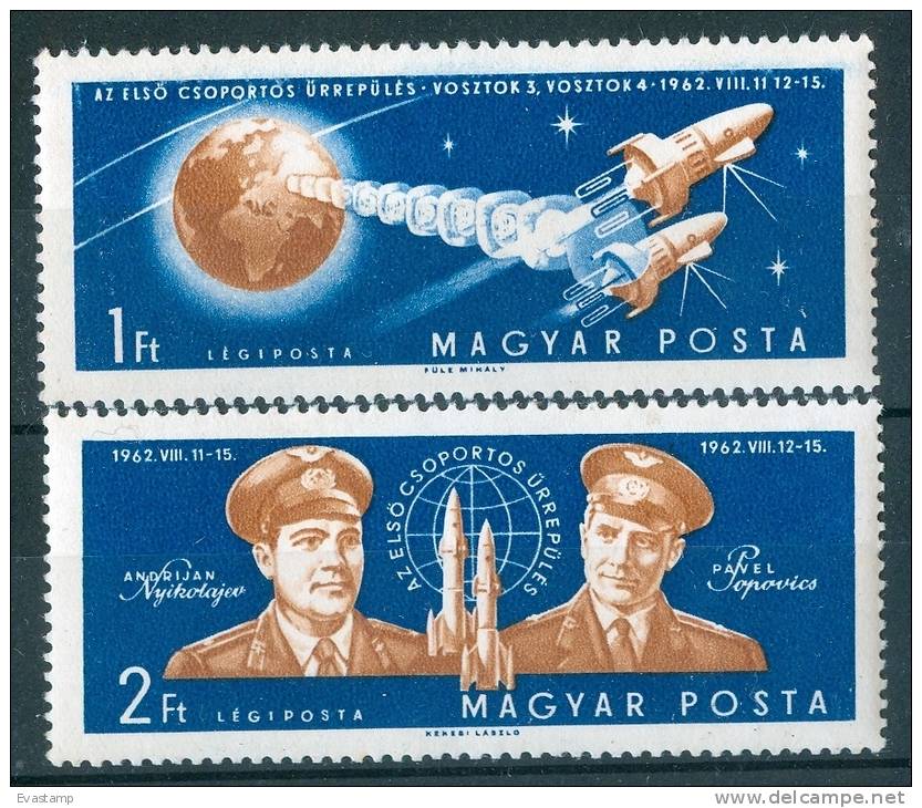HUNGARY - 1962.Cpl.Airpost Set - 1st Group Space Flight Mi : 1863-1864. MNH!!! - Afrika