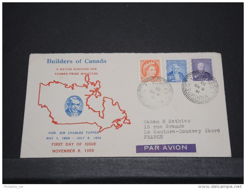 CANADA - Lettre 1er Jour Année 55 - A étudier - P14878 - 1952-1960