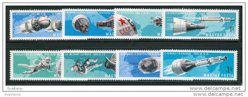 HUNGARY - 1966. Twin Space Flights Cpl.Set MNH! - Verzamelingen