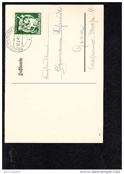 DR 33-45: Karte Mit 6+24 Pfg Tag Der Briefmarke 1941 Vom 12.2.41 Knr: 762 - Briefe U. Dokumente