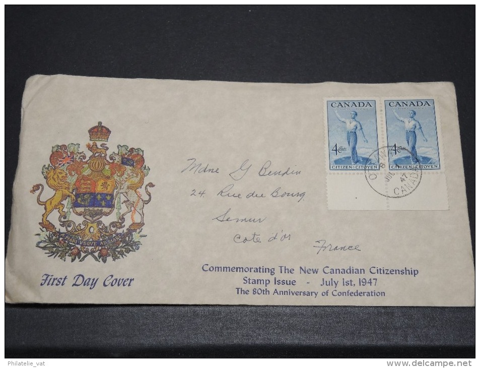 CANADA - Lettre 1er Jour Année 47 - A étudier - P14896 - ....-1951