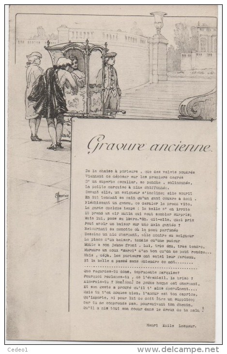 MAURICE    GRAVURE ANCIENNE       PAR EMILE LESUEUR - Maurice