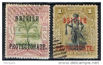 Sellos NORTH BORNEO (Colonia Inglesa), British Protectorate, Yvert Num 112-114 º - North Borneo (...-1963)