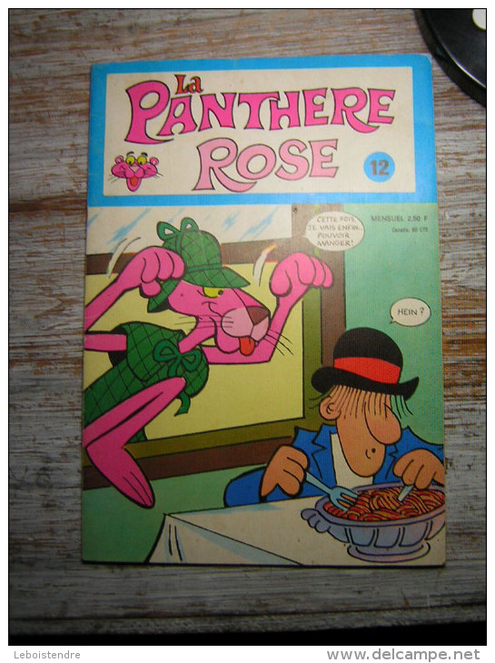 BD  SAGEDITION 1976  LA PANTHERE ROSE  N° 12   LE VOLEUR D´HEURES     04 NMPP 31 N . TAX - Sagédition