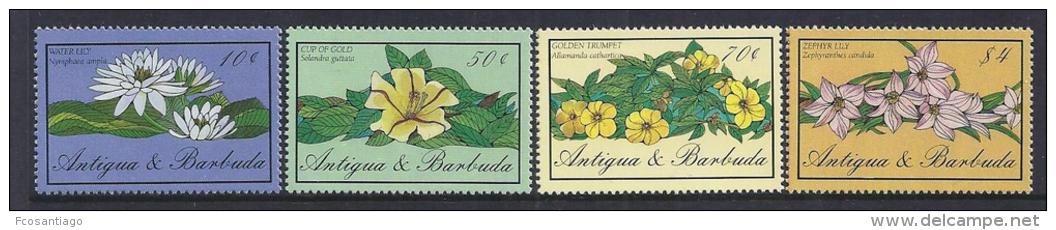 FLORES -  ANTIGUA&amp;BARBUDA 1986 - Yvert 923/26** Precio Cat&euro;7.50 - Otros & Sin Clasificación