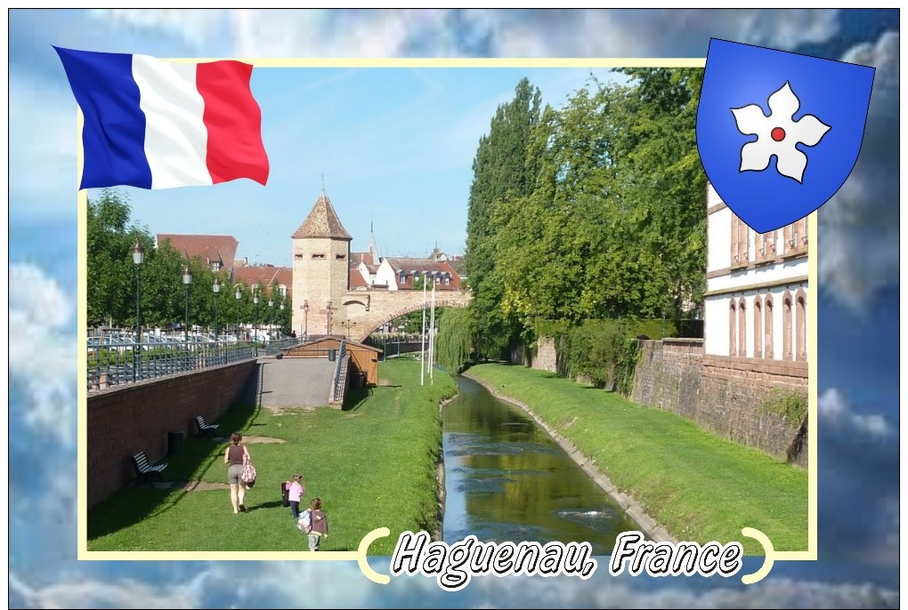 Postcard, Cities Of Europe Collection, Haguenau, France 22 - Cartes Géographiques