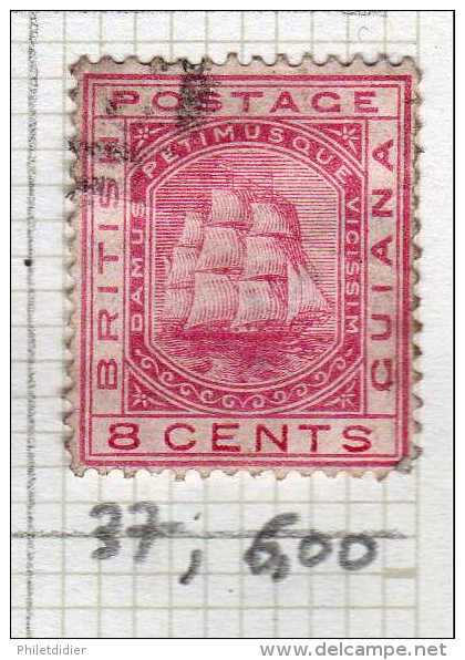 BRITISH GUIANA / GUYANE BRITANNIQUE :  N° 37 COTE 6 € - Britisch-Guayana (...-1966)
