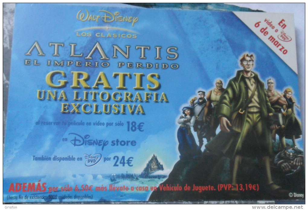 Walt Disney Atlantis Flier - Otros