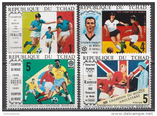 Chad MNH Football Set, World Cup Mexico 1970 - 1970 – Mexico