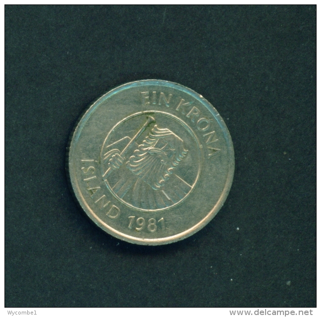 ICELAND  -  1981  1k  Circulated Coin - Island