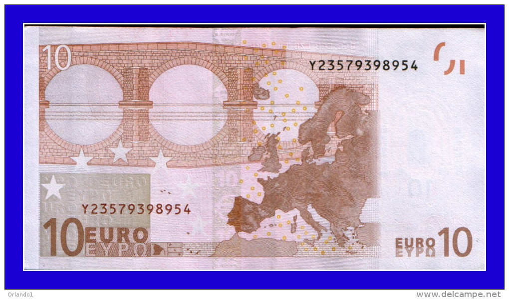 "Y" GREECE Firma TRICHET N036 F6  UNC - 10 Euro