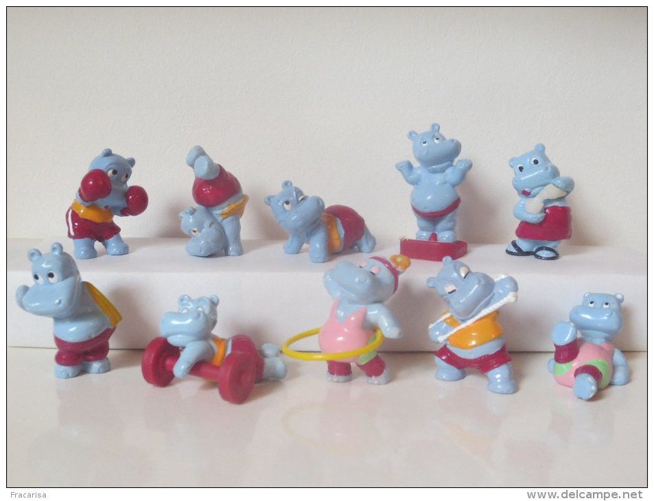 KINDER: SERIE LA BANDE DES HIPPOS FITNESS - Aufstellfiguren