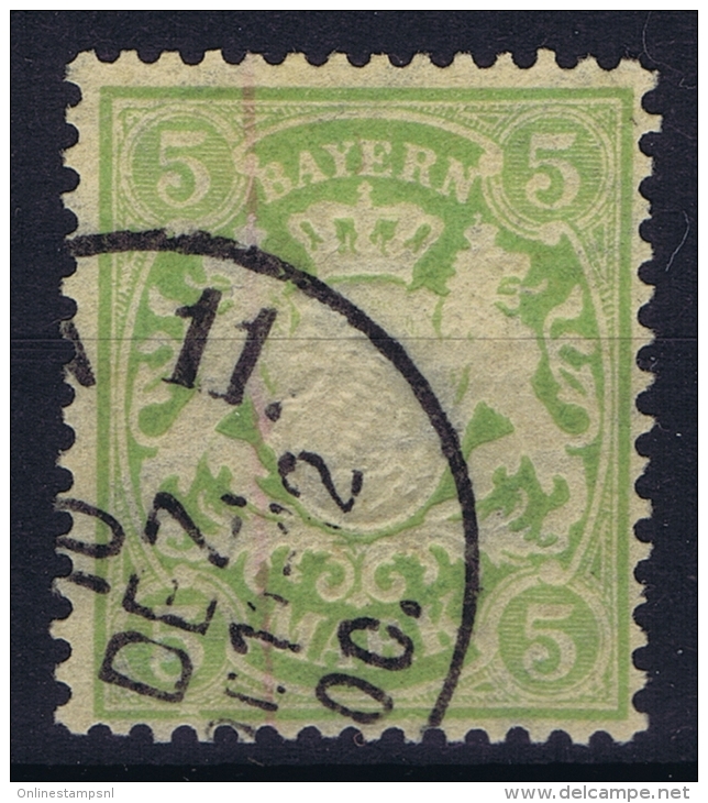 BAYERN:  Mi Nr 70 Y     Used 1900 - Gebraucht
