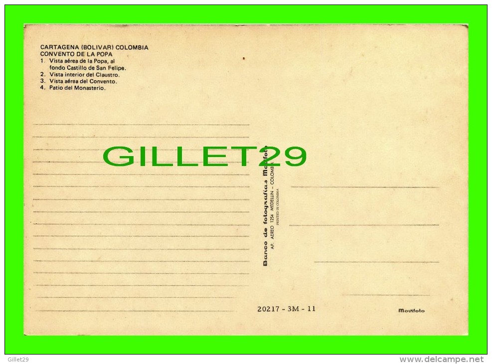 CARTAGENA, COLOMBIE - COLOMBIA - 4 MULTIVIEWS - CONVENTO DE LA POPA - - Colombie