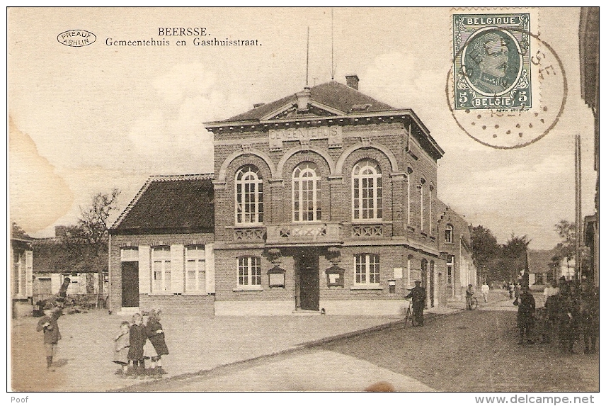 Beersse / Beerse : Gemeentehuis En Gasthuisstraat 1927 - Beerse