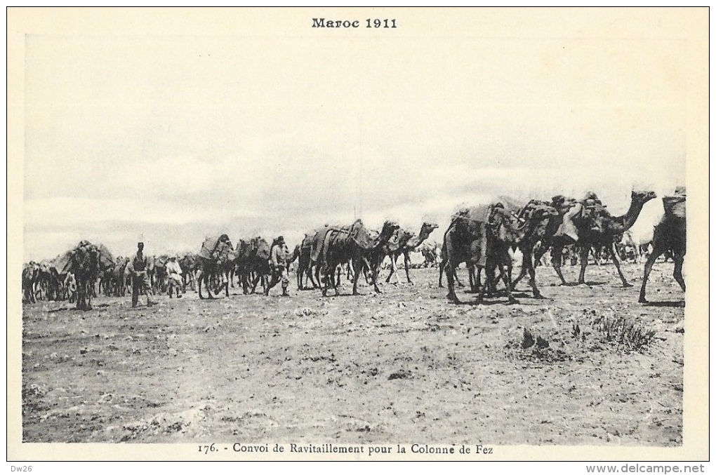 Maroc 1911 - Convoi De Ravitaillement Pour La Colonne De Fez - Carte Non Circulée - Other & Unclassified