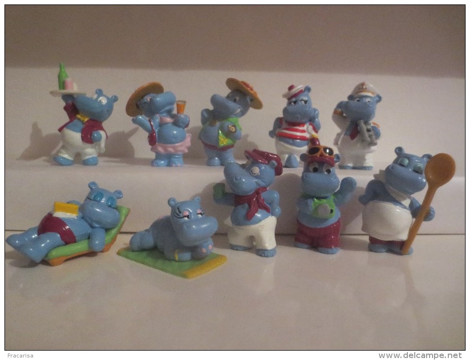 KINDER SURPRISE LA BANDE DES HIPPOS EN VACANCES: HIPPO RESTO - Monoblocs