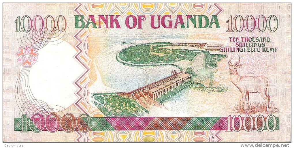 Uganda - Pick 38 - 10.000 (10000) Shillings 1998 - XF - Ouganda