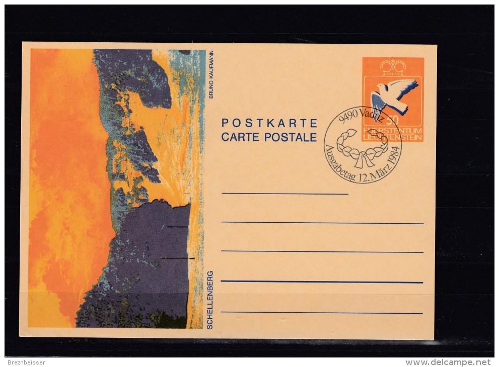 Liechtenstein Ganzsache MiNr. P82 Gest. - Enteros Postales