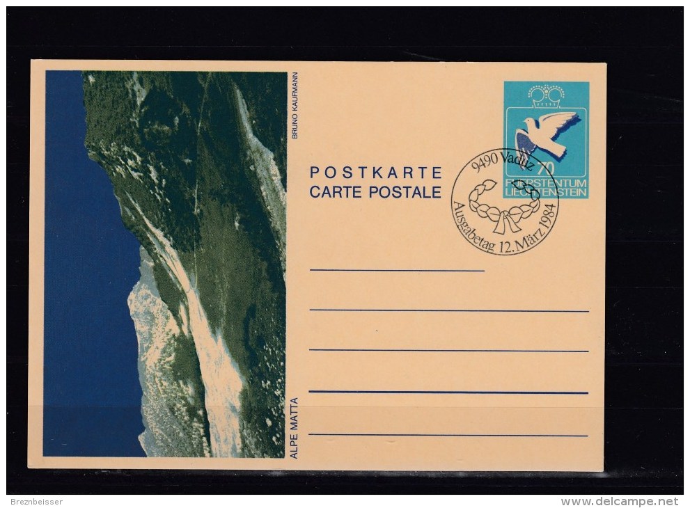 Liechtenstein Ganzsache MiNr. P83 Gest. - Enteros Postales