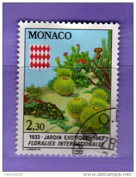 Monaco ° 1983 - Yvert. 1362 -   Jardin Exotique.   Vedi Descrizione. - Gebraucht