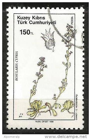 Turkish Cyprus 1990 - Mi. 290 O, Holmboe (Rosularia Cypria) | Flowers | Plants (Flora) - Used Stamps