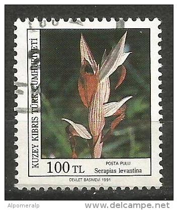 Turkish Cyprus 1991 - Mi. 309 O, Serapias Levantina | Flowers | Orchids | Plants (Flora) - Oblitérés
