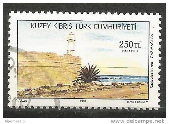 Turkish Cyprus 1991 - Mi. 320 O, Fortress Canbulat Famagusta (Magusa) | Fortresses / Strongholds | Lighthouses - Used Stamps