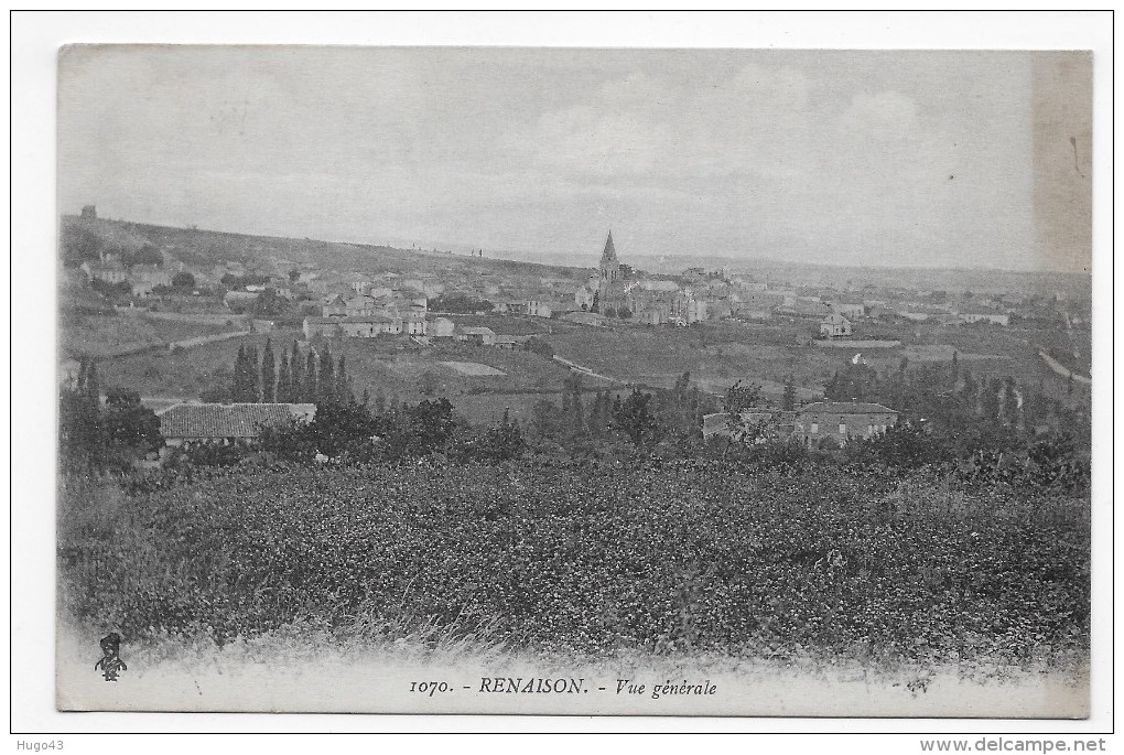 RENAISON EN 1920 - N° 1070 - VUE GENERALE - CPA VOYAGEE - Autres & Non Classés