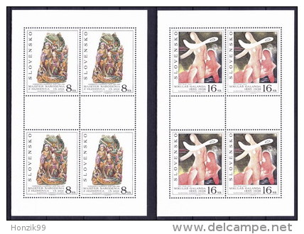 ** Slovaquie 1995, Mi 243-4 Klb., Les Feuilles, (MNH) - Hojas Bloque