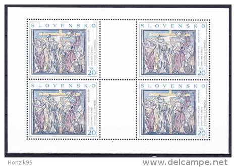 ** Slovaquie 2000 Mi 382 Klb., Le Feuille, (MNH) - Hojas Bloque