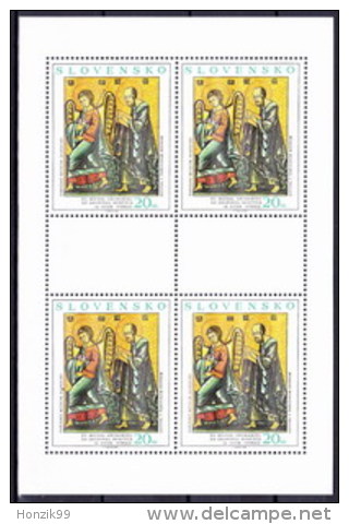 ** Slovaquie 2001, Mi Klb. 412, Le Feuille, (MNH) - Hojas Bloque