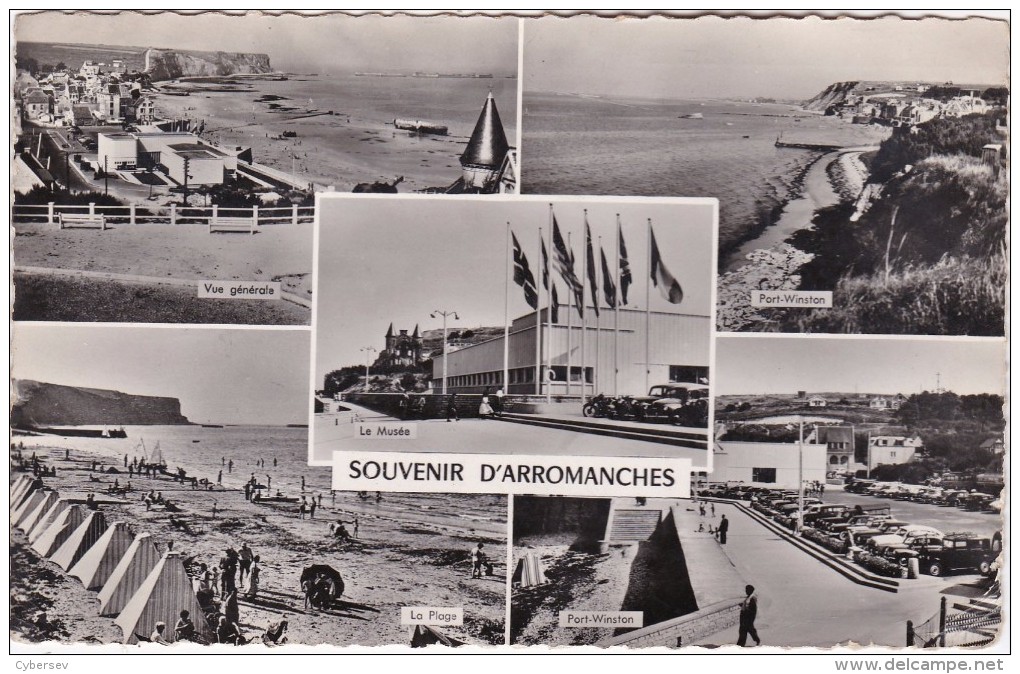 ARROMANCHES - Carte Multi-vues Timbrée 1956 - CPSM P F - Arromanches