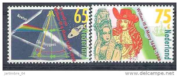 1988 PAYS-BAS 1315-16** Astronomie - Unused Stamps