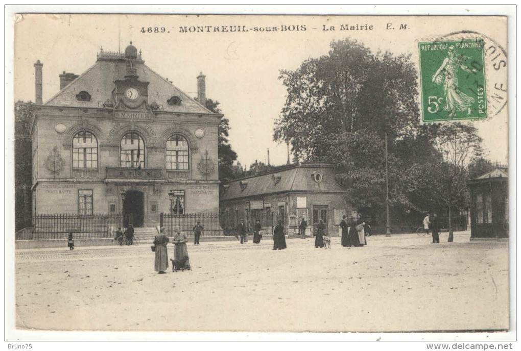 93 - MONTREUIL-SOUS-BOIS - La Mairie - EM 4689 - 1913 - Montreuil