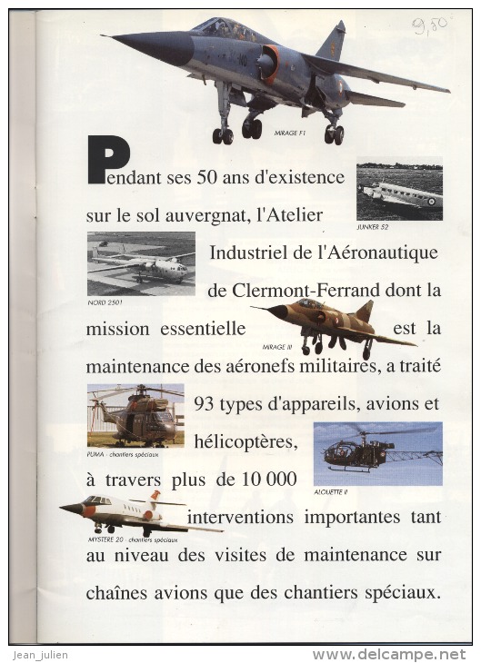 63  -  MILITARIA  -  MINISTERE DES ARMEES  - A.I.C.L.  -  A.I.A. CLERMONT FERRAND - Spéciale Cinquantenaire - Altri & Non Classificati