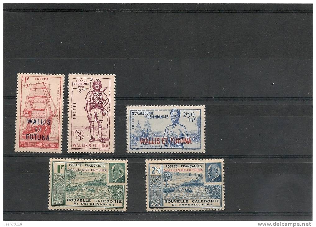 WALLIS ET FUTUNA Timbres* N° 87 à 91 - Unused Stamps