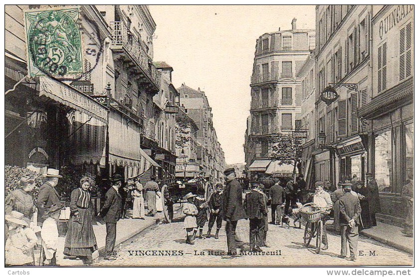 94 VINCENNES  La Rue De Montreuil (très Animée) - Vincennes