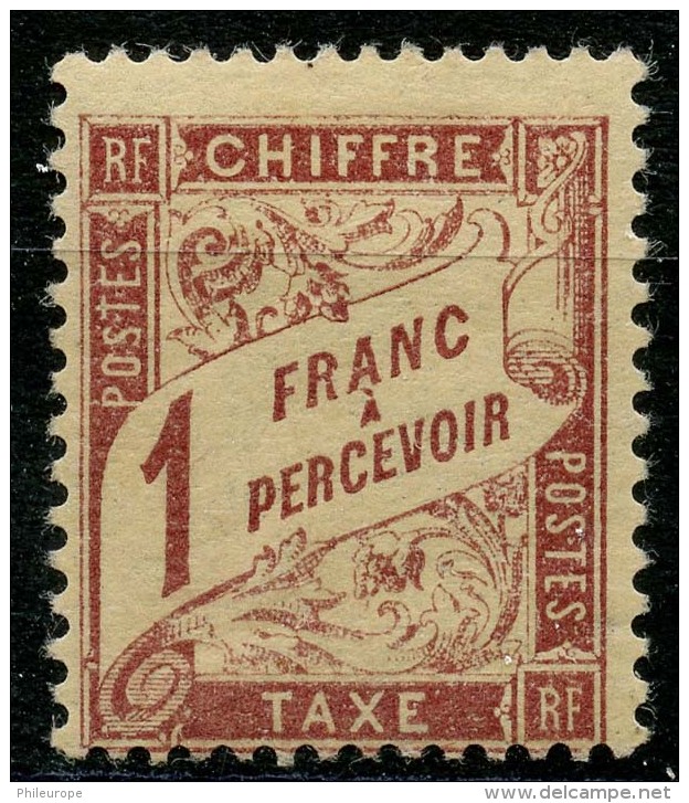 France Taxe (1927) N 52 * (charniere) - 1859-1959 Neufs