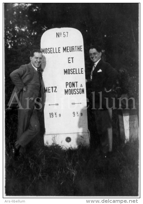 Photo Ancien / Foto / Old Photo / Meurthe-et-Moselle / France / Metz / Pont-à-Mousson / Hommes / Men - Lieux