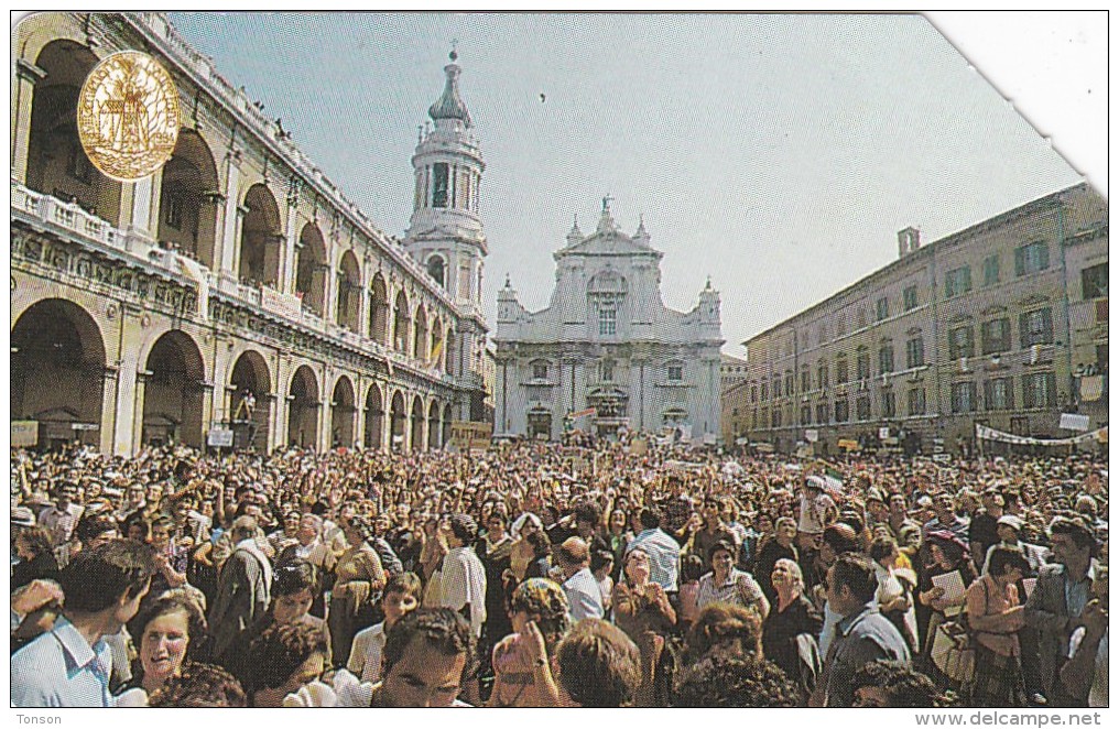 Italy, C&C:2473, VII Centenario Lauretano - Basilica Di Loreto, 2 Scans. - Public Ordinary