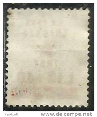 OCCUPAZIONE JUGOSLAVIA IUGOSLAVIA DI TRIESTE 1945 FILIGRANA CORONA CROWN WATERMARK 10 LIRE + 10L SU CENT. 30 USATO USED - Yugoslavian Occ.: Trieste