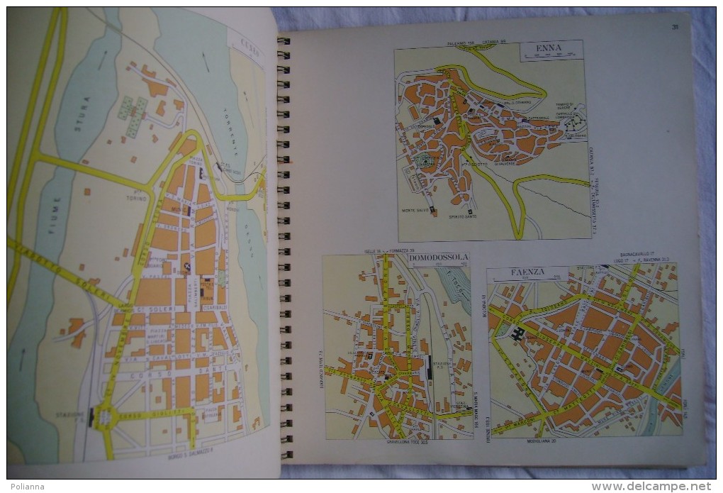 PCV/27 PIANTE DI ATTRAVERSAMENTO Di 170 Città - ITALIA  Touring Club 1956 - Carte Topografiche