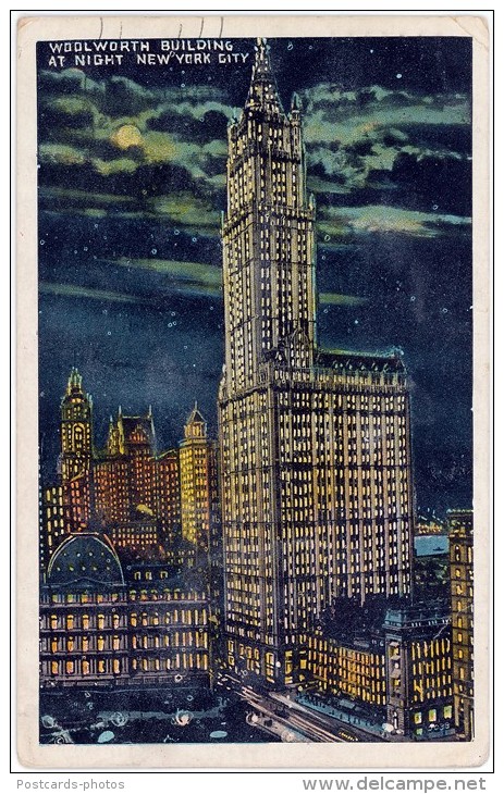 Woolworth Building At Night New York City - United States - Andere Monumenten & Gebouwen