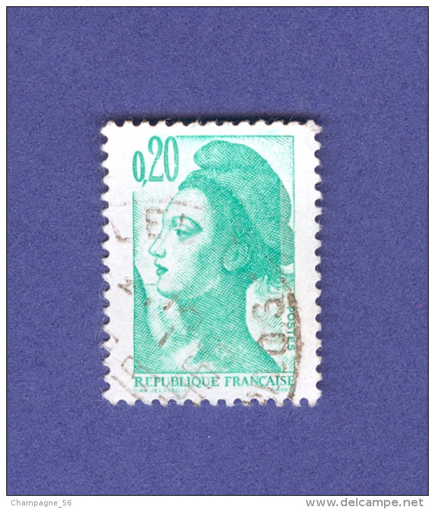 1982 N° 2181  UNE BANDE PHOSPHORESCENTES A CHEVAL LA LIBERTÉ GUIDANT LE PEUPLE OBLITÉRÉ  YVERT TELLIER 8.00 € - Used Stamps