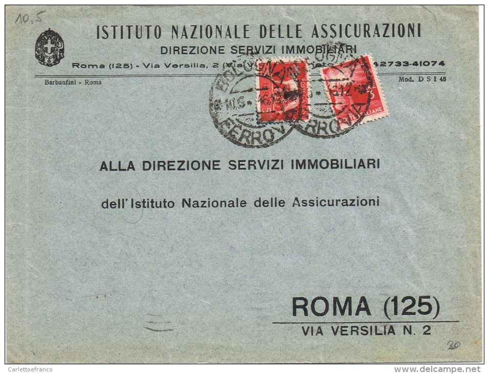 Raccolta di155 p.Viaggiati tra 9 Maggio e 13 Giugno 46-almeno uno per ogni giorno compreso- una decina di pezzi pregiati