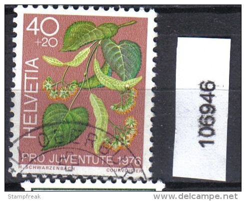 Schweiz, Zst. PJ 259, Mi. 1085 O Linde - Geneeskrachtige Planten