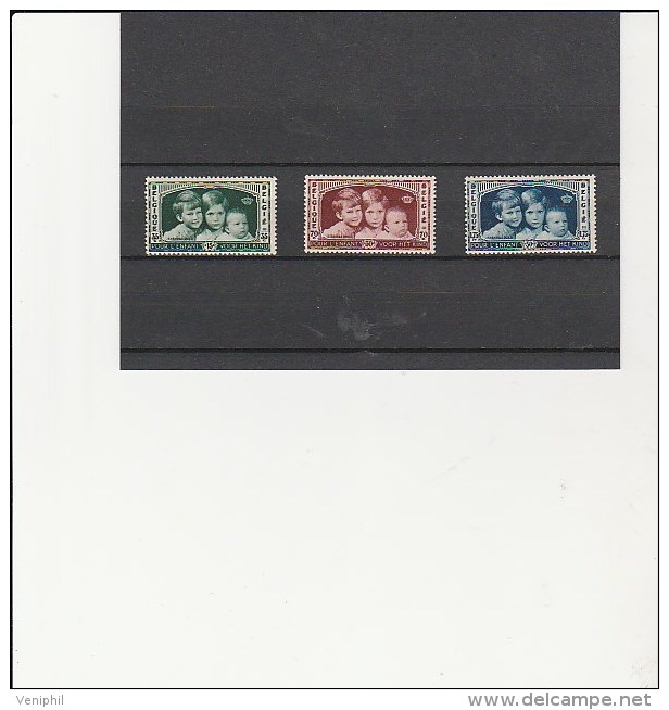 BELGIQUE - N° 404 A 406 NEUF  X  ANNEE 1935 - Ungebraucht