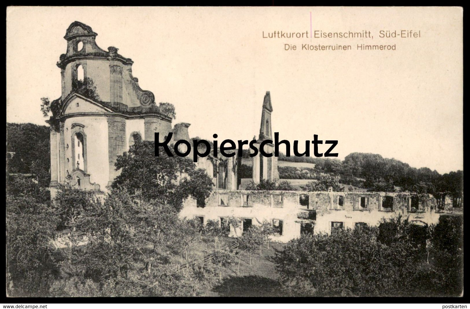 ALTE POSTKARTE LUFTKURORT EISENSCHMITT SÜD-EIFEL DIE KLOSTERRUINEN HIMMEROD Kloster Couvent Abbey Ruin Cpa AK Postcard - Wittlich