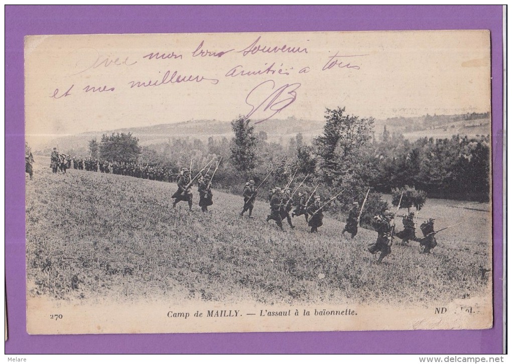 10 Camp De Mailly Assaut à La Baïonnette - Maniobras